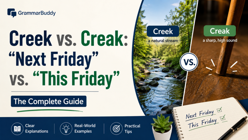 Creek vs Creak