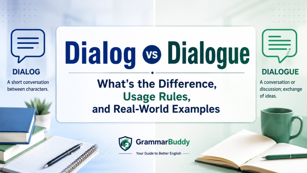 Dialog vs Dialogue