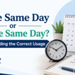 In the Same Day or On the Same Day