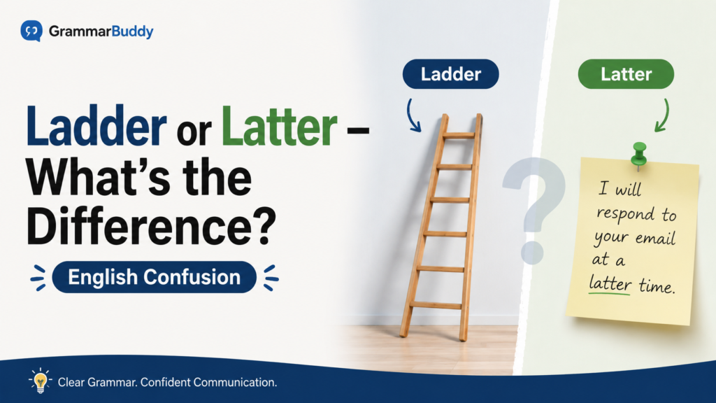 Ladder or Latter