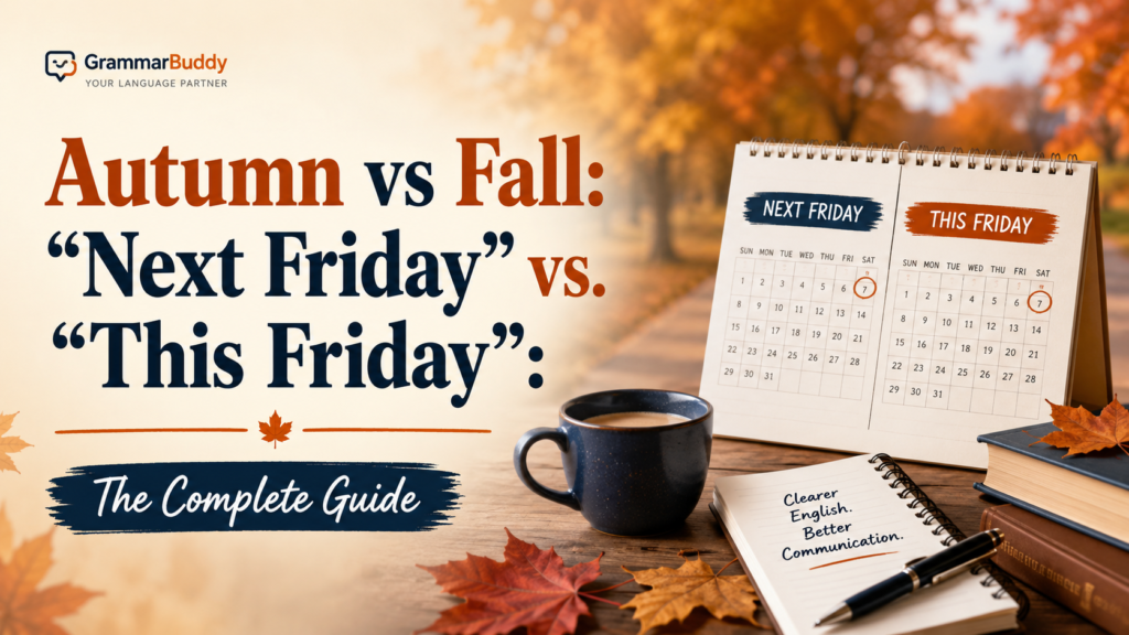 “Next Friday” vs. “This Friday
