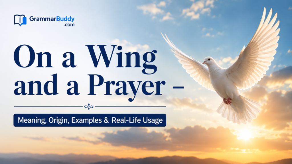 On a Wing and a Prayer