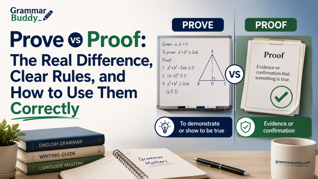 Prove vs Proof