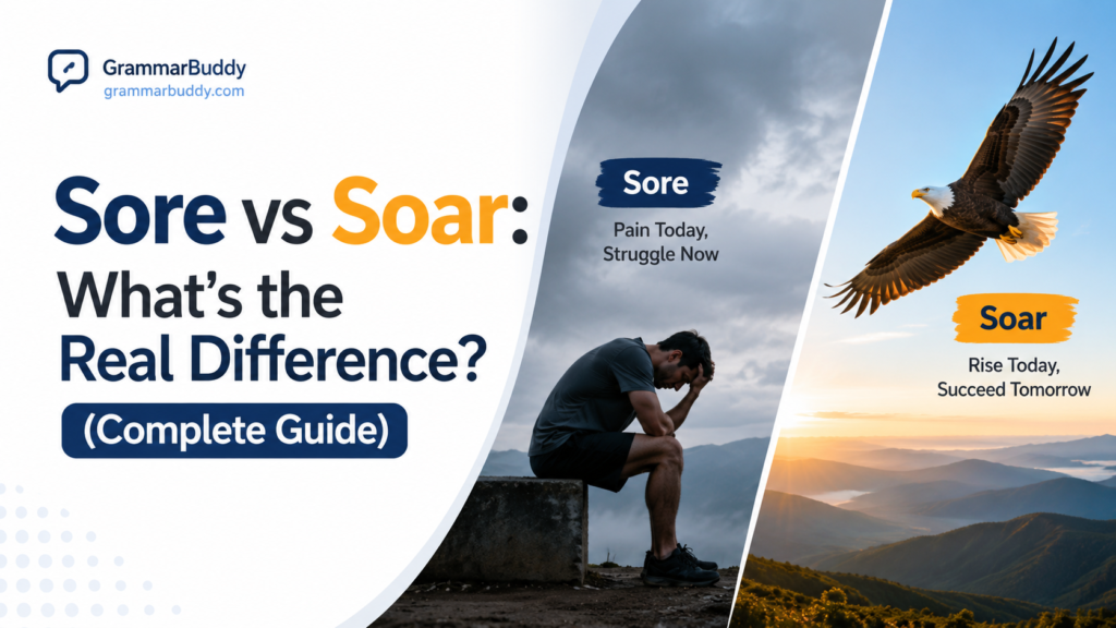 Sore vs Soar