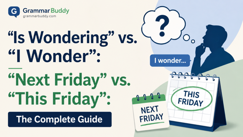 Wondering” vs. “I Wonder”