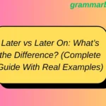 Later vs Later On: What’s the Difference? (Complete Guide With Real Examples)