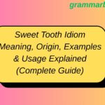 Sweet Tooth Idiom Meaning, Origin, Examples & Usage Explained (Complete Guide)